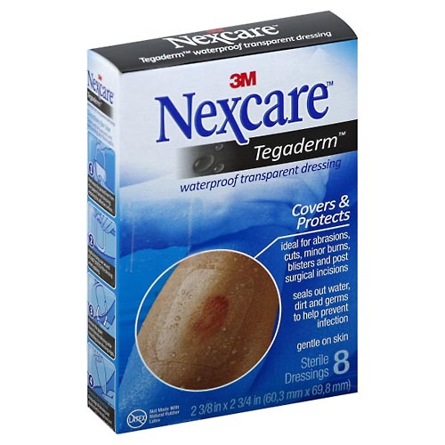 Image for Nexcare Transparent Dressing, Tegaderm, Waterproof,8ea from JOSEPH PHARMACY