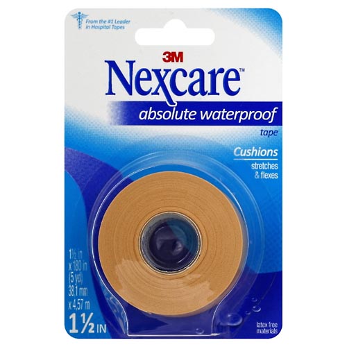 Image for Nexcare Waterproof Tape, Absolute, 1-1/2 Inch,1ea from JOSEPH PHARMACY