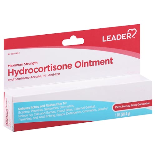 Image for Leader Hydrocortisone Ointment, Maximum Strength,1oz from JOSEPH PHARMACY