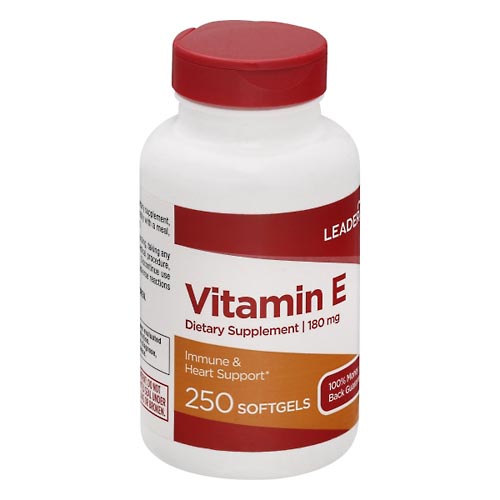 Image for Leader Vitamin E, 180 mg, Softgels,250ea from JOSEPH PHARMACY