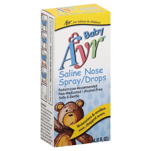 Image for Ayr Nose Spray/Drops, Saline,1oz from JOSEPH PHARMACY