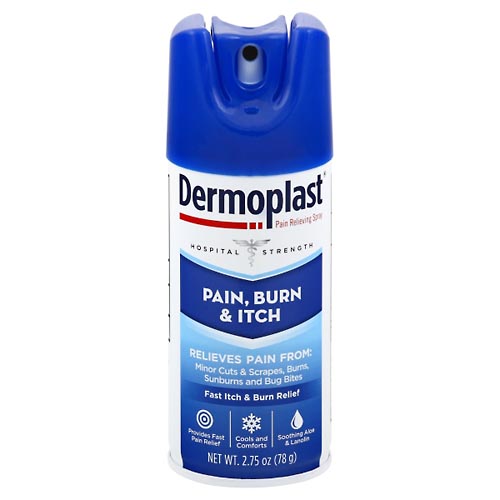 Image for Dermoplast Pain Relieving Spray, Pain, Burn & Itch, Hospital Strength,2.75oz from JOSEPH PHARMACY